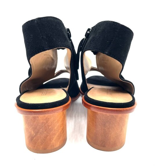 Bernardo Luna Bow Wooden Heel Suede Booties - Picture 7 of 10